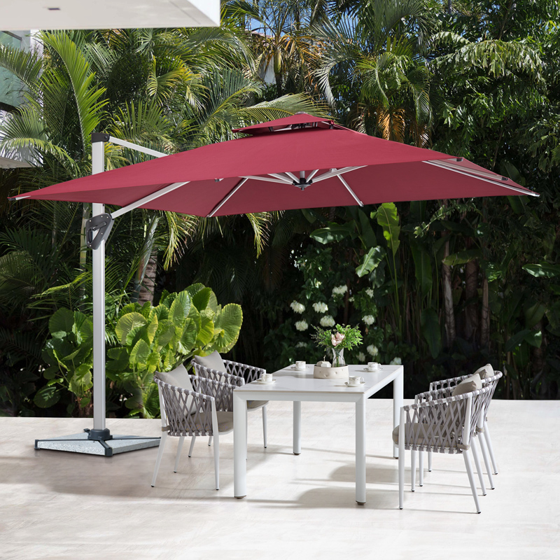 3米不带灯白杆太阳伞