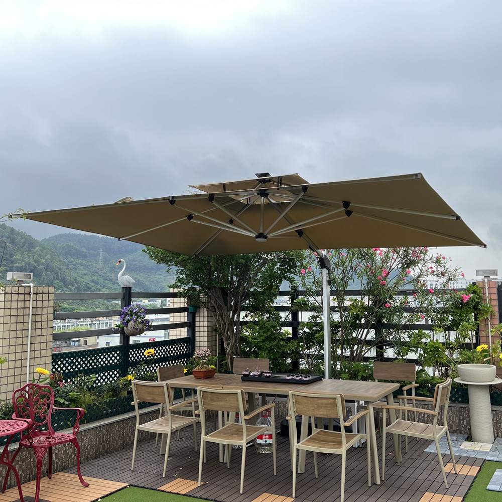 3X4米-超大带灯氧化罗马伞